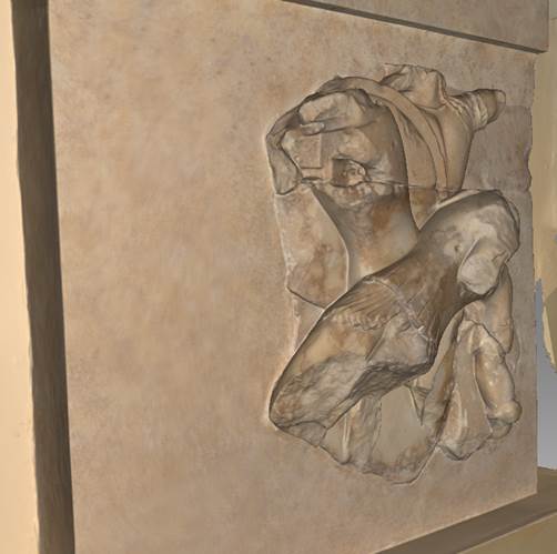 Σάρωση τμήματος από τον Θησαυρό των Αθηναίων (3d textured mesh)