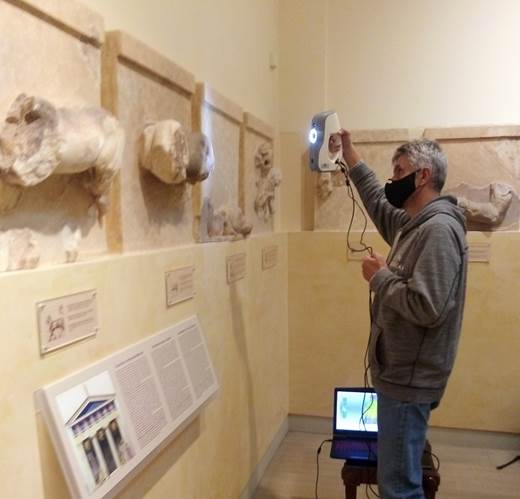 3d scanning of the Athenian treasure