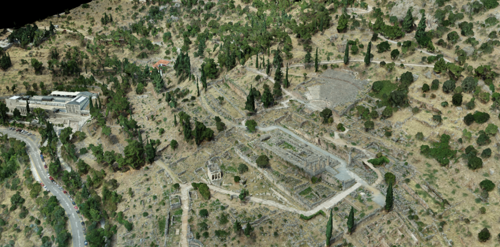 3D mapping of Delphi wider area