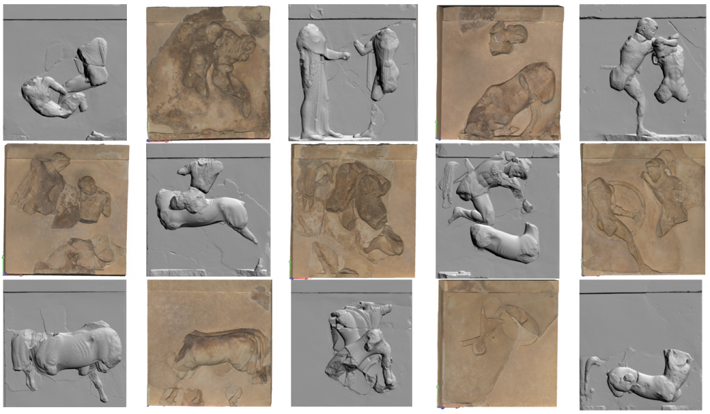 The metopes of the Athenian Treasury in 3D